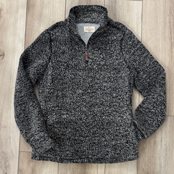 Original Weatherproof Vintage Women’s XS Grey Sherpa Quarter Zip Pullover - Picture 2 of 15